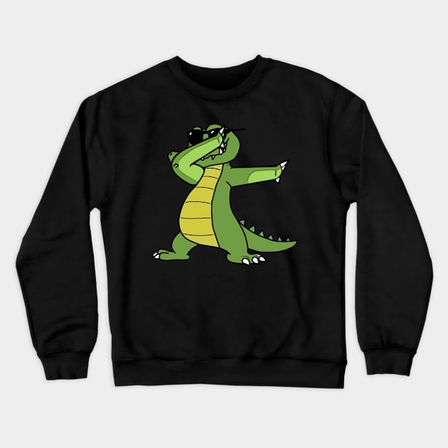 Dabbing Gator Crewneck Sweatshirt by TheUnknown93